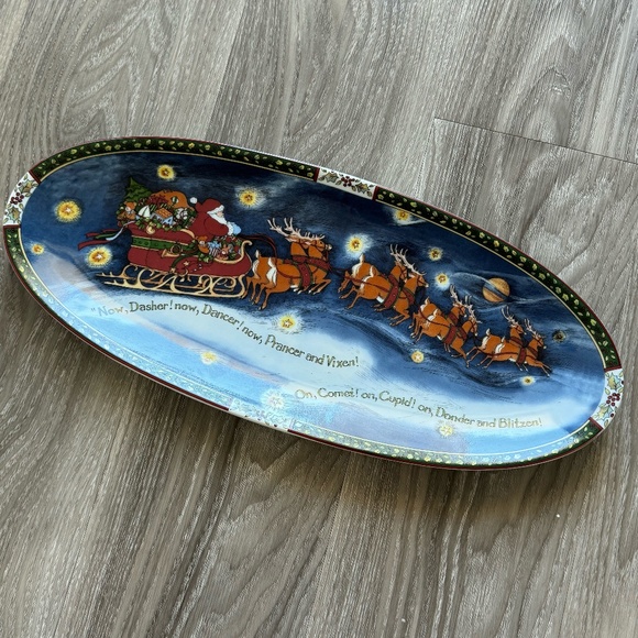 Portmeirion A Christmas Story Oval Serving Tray - Picture 1 of 6
